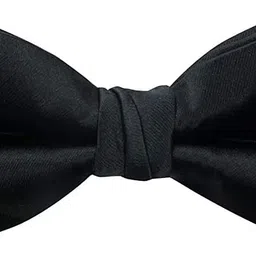 young arrow Premium Satin Bow Tie & Pocket Square Combo for Men | Adjustable Neckband for Perfect Fit Bow Tie for Suits & Tuxedo for Formal Events & Weddings (Pack of 4) (Red,Blue, Black & Silver) image 2