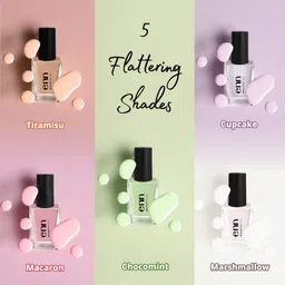 Enn Beauty Color N Care Nail Paint Kit, Quick drying & Long Lasting Formula With Glossy finish, Paraben Free, Nail Polish Set of 5 image 5