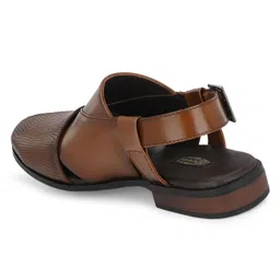 egoss Luxe Premium Genuine Leather Peshawari Sandals For Men-8090 image 3