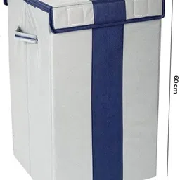 Generic Durable Canvas Laundry Basket – 75L Large Capacity, Beige, Foldable, Portable image 4