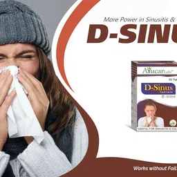generic D-Sinus Tablets - 30 Tablets, Ayurvedic Medicine for Sinusitis, cold, running nose, chest congestion, stuffy nose for kids and adults image 5