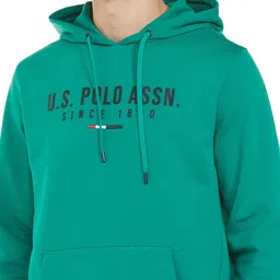 u.s. polo assn. Men's Cotton Blend Hooded Neck Sweatshirt image 3
