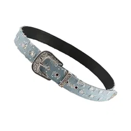 fashionmyday Fashion My Day® Denim Waist Belt Eyelet Belt Retro Style Punk Waistband for Trousers Corset | Belts image 1