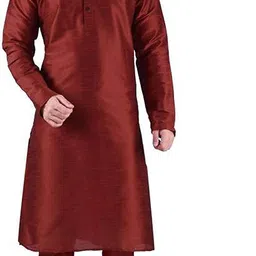 modern garments Silk Blend Men's Kurta Pyjama Set/Kurta Pajama for Men image 1