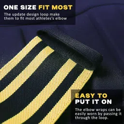 taview Elbow Wraps for Weightlifting (1 Pair), 48" Elastic Elbow Support & Compression Powerlifting, Fitness, Cross Training & Gym Workout - Elbow Straps for Weight Lifting image 3