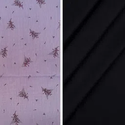 Pri & Su CottLinns Combo of Cotton Printed Shirt Fabric 800065 & Trouser 90009 image 1