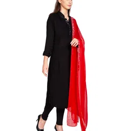 zen apparel Zen Women's Chiffon Stone Work Dupatta (2.25 meters) image 5