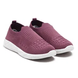pahnava Women's Slip-on Knit Walking Shoes | Breathable PVC Sole | Lightweight Comfortable Casual Sneakers for Walking, Gym, Travel image 1