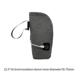 Breast Milk Bottle Heater Nursing Bottle Warmer Bag for Business Trip Gray| Baby Bottle Warmer | Portable Bottle Warmer image 2