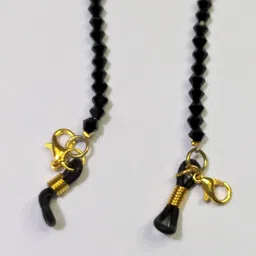 omx 1 PC, Beaded Holder/Eye Glasses String Holder Around Necklace, Spectacle Chain Lanyard for Eyewear & Mask, 74 CM Size, Bicone Glass Bead 4mm Color image 3