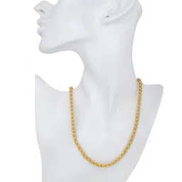 superstore18 Brass Gold plated handmade floral Gajra flower design, Chandramukhi dashavtar Chain necklace Jewellery for Men and Women (SST1259CNSV) image 3