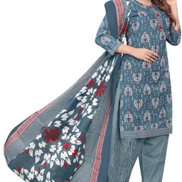rajnandini Women Cotton Printed Ready to Wear Patiala Salwar Suit image 2