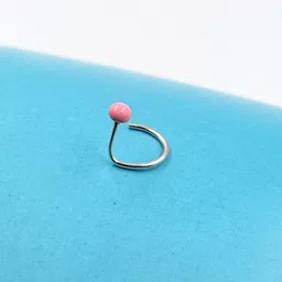 amonroo Silver Nose pin 925 Sterling Silver Body jewelry Boho Funky Jewellery Pierced Nose Clip Minimalist Handmade Gift | With Authenticity Certificate & 925 Stamp image 2