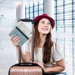 cpex Passport Holder Cover Wallet RFID Blocking PU Leather Travel Document Holder, Card Case Travel Accessories for Women Men image 5