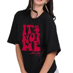 leotude Women Half Sleeve Oversized Tshirt, Round Neck Longline Drop Shoulder | Colorful Printed Combo Regular Fit T-Shirt (Pack Of 3) image 4