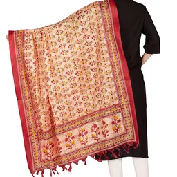 rani saahiba Women's Art Silk Printed Dupatta image 3