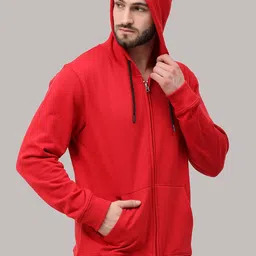 vrojass Men's Cotton Blend Hooded Neck Sweatshirt(VROSSWZ-NML) image 3