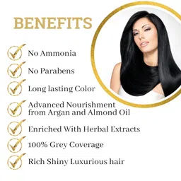 Kokila Hair Color Shampoo for Men & Women | No Ammonia - No Paraben | 10 Pair Free Gloves, Natural Brown 400Ml image 4