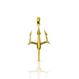 gem o sparkle 925 Sterling Silver Trident Pendant For Men & Boys Stylish Silver Pendant image 1