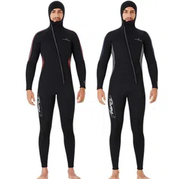 ujeavette UJEAVETTE® Diving Wetsuit Wet Suit Surf Diving Suit Men Water Swimsuit Black XXL image 2