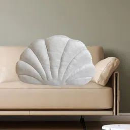 BNF® Plush Seashell Shape Pillow Ocean Themed Filled with PP Cotton Chair Cushion White|Home & Garden | Home Decor| Pillows|1 Plush Throw Pillow image 5