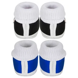 neska moda 12 To 18 Months Baby Boys & Girls Pack of 2 Pair Cotton Butterfly & Rabbit Face Booties-BT1149andBT1175 image 3