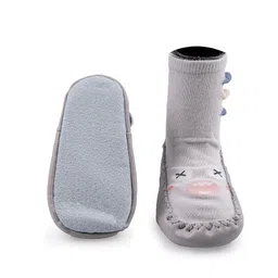 richmen Non Skid Sock Shoes for Baby Boy Girls Soft Cotton Booties Old Toddler Breathable Indoor Outdoor Walking Slipper for Active Kids | All Season Wear | 3 Month to 24 Month image 4
