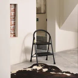 XinSunho Lightweight 2 Step Ladder Step Stool Easy to Use Heavy Duty Steel Folding 330lbs Capacity Ladder for Kitchen image 2