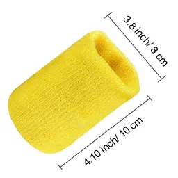 Neska Moda Unisex Yellow Cotton Wrist Band-WB36 image 2