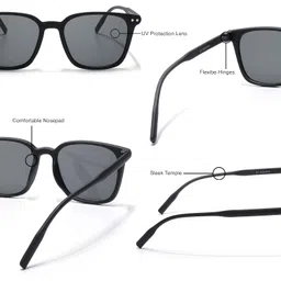 eyejack UV Protected Square Sunglasses for Men & Women image 3