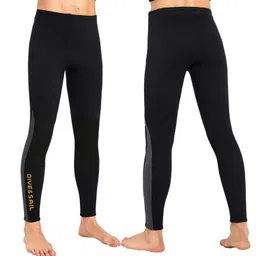 ujeavette UJEAVETTE® Diving Wetsuit Pants Leggings Snorkeling Spearfishing Pants Man Black XXXL image 2