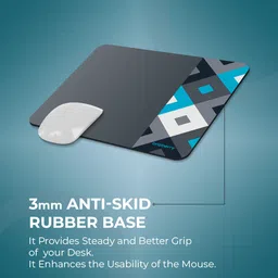 artbriz Brizberry Pro-X1 Mouse Pad, Optimised for Speed and Precision, Premium Anti Skid Rubber Base, for Office Desktop Laptop PC Mac, 240mm x 210mm x 3mm (111S - Pack of 1) image 3