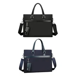 club bollywood Men Briefcase Business Practical Shoulder Bag for Travel Birthday Gift Daily Black image 2