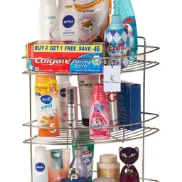 Kuber Industries Stainless Steel Storage Rack, Silver (CTKTC1347), Standard image 4