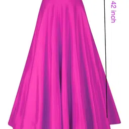 janak 'n' masaaya Silk Fabric ghera Kali Skirt 560 image 4