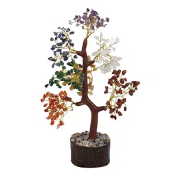 ALI SHIPPING Chakra Healing Crystal Tree with Colorful Gemstone Leaves for Energy Balancing, Spiritual Wellness image 4