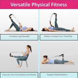 Aegon Foot Stretcher Strap | Calf Stretcher for Plantar Fasciitis | Ligament Stretching | Leg Stretching Strap Belt | Foot Exercise Equipment for Yoga | Hamstring Achilles Tendonitis | Leg Stretcher image 3