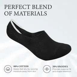 xjarvis Premium 3 Pairs No Show Low Cut Loafer Socks for Men & Women Non Slip with Combed Cotton Socks for Sports, Running & Hiking, Pack of 3, Multicolour (Free Size) image 4