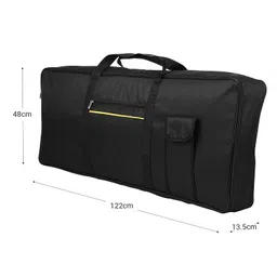 Glow Wings Portable 76 Key Electronic Piano Keyboard Gig Bag Carrying Bag Storage Holder Case 420D Cloth POPQ image 3