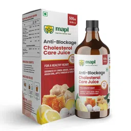 MAPL Anti Blockage Juice | Natural Heart rejuvenator | 100% Ayurvedic | Cholesterol Care | 500 ml, (Pack Of 1) image 1