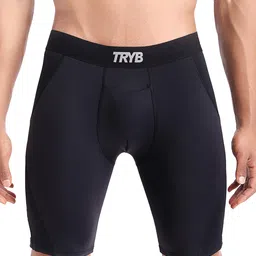 tryb Men's Sports Underwear | Stretchable Energizer Compression Long Trunks for Running & Gym Workout | Quick Dry, Moisture Wicking | Athletic Innerwear Boxers image 1