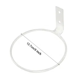 MERISHOPP Flower Pot Ring Iron Hanging Basket Bracket for Indoor Outdoor Patio Balcony 5inch image 1