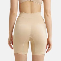 jockey SH03 Women's Mid Waist Cotton Rich Elastane Stretch Seamfree Shorts Shapewear with Breathable Inner Thigh Panel image 3