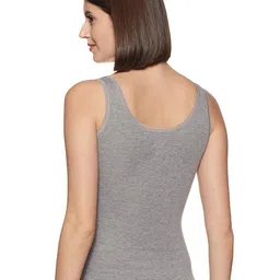 lovable Women's Plain/Solid Thermal Top (L/Sleeveless_Grey_S) image 2