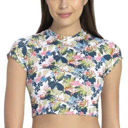 amante Womens Swim Crop Top with Back Closure image 1