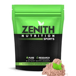 Zenith Nutrition Mass Gainer Powder(For Adults,Double Rich Chocolate 750 gms) with Enzyme blend | 17gm Protein | 51gm Carbs | Added Glutamine | Lab tested image 1