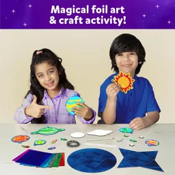 Skillmatics Foil Fun Solar System - Space Art & Craft Kit for Kids, Mess-Free Fun, Creative Activity, DIY Decor, Gifts for Boys & Girls Ages 4, 5, 6, 7, 8, 9, 10, 11, 12 image 3