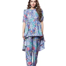 leriya fashion Women's Rayon Floral Co-Ord Set image 1