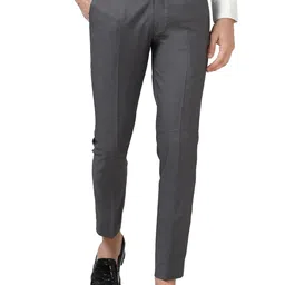 mc henry McHenry Men's Wrinkle Free Slim Fit Formal Trousers image 1