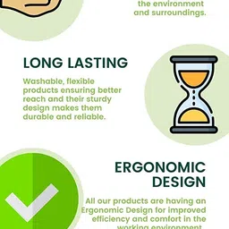 ROTZ Floor Cleaning Natural Coconut Grass Broom Sticks (Set of 2) image 2